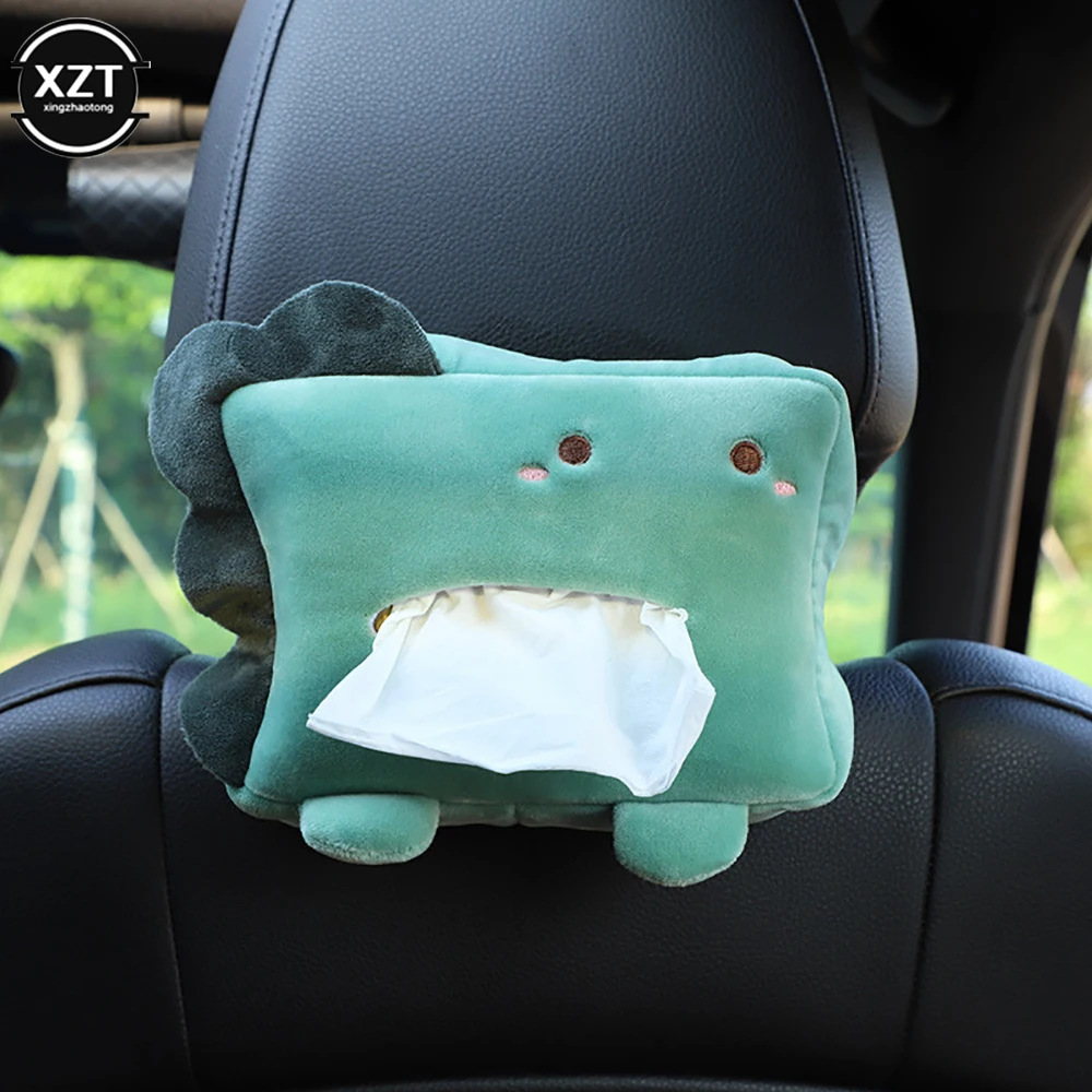

Car Tissue Box Cute Plush Animal Napkin Tissue Paper Holder Portable Drawer Box Car Styling Multifunction Auto Interior Supplies