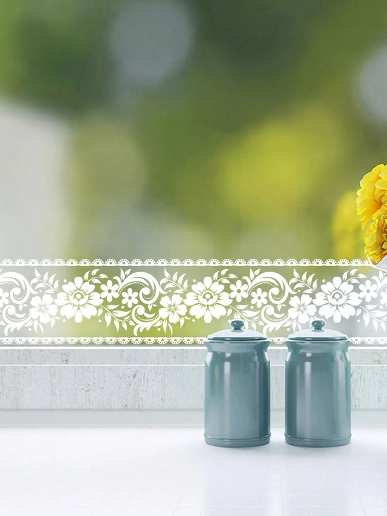 1 рулон наклеек для обоев Прозрачная Кружевная наклейка на окно самоклеящиеся