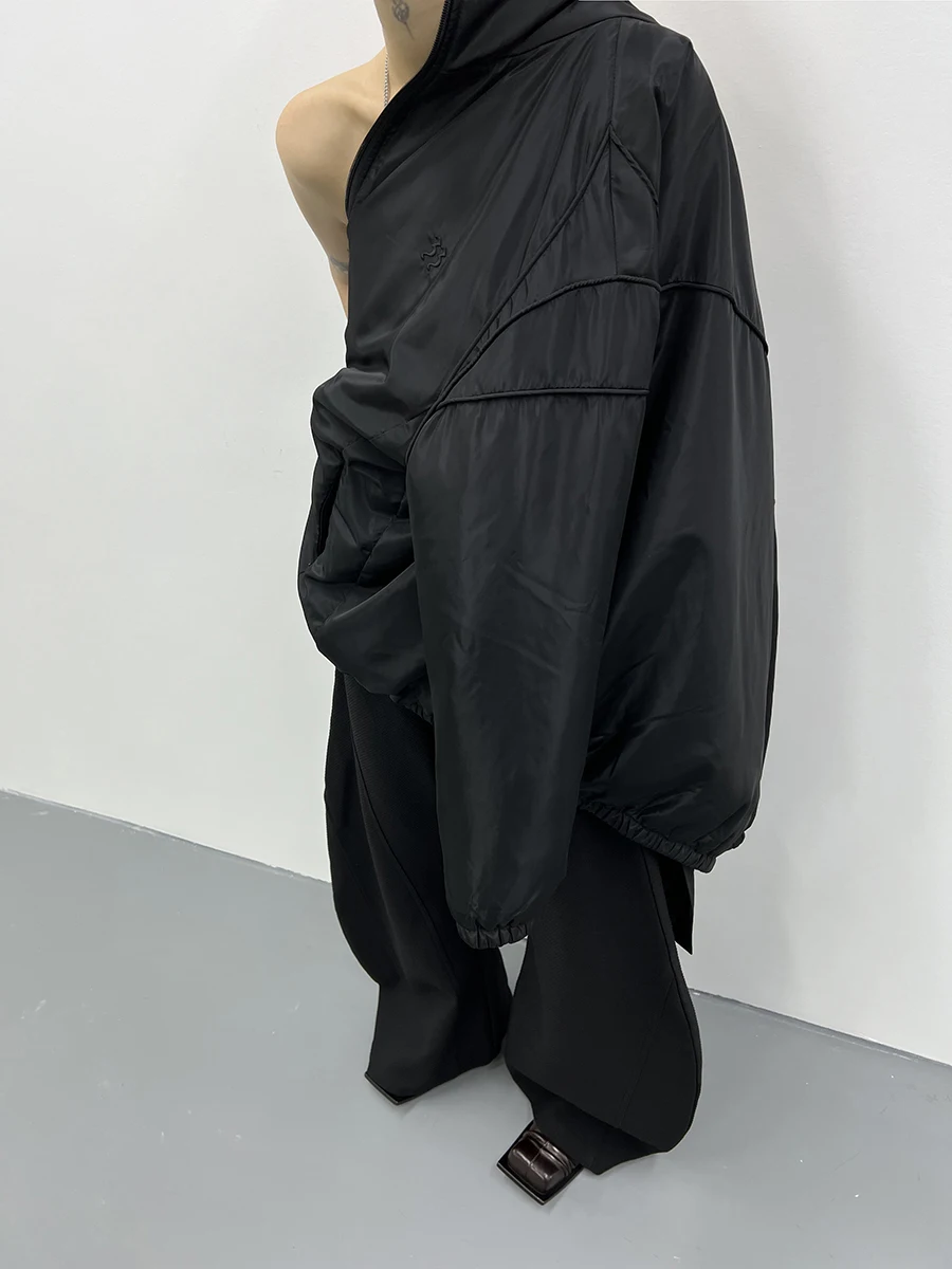 Meizhong Fuzzykon Original Double Liner Anti-skid Cotton Craft Black Logo Embroidery Three-Dimensional Line Profile Cotton-pa...