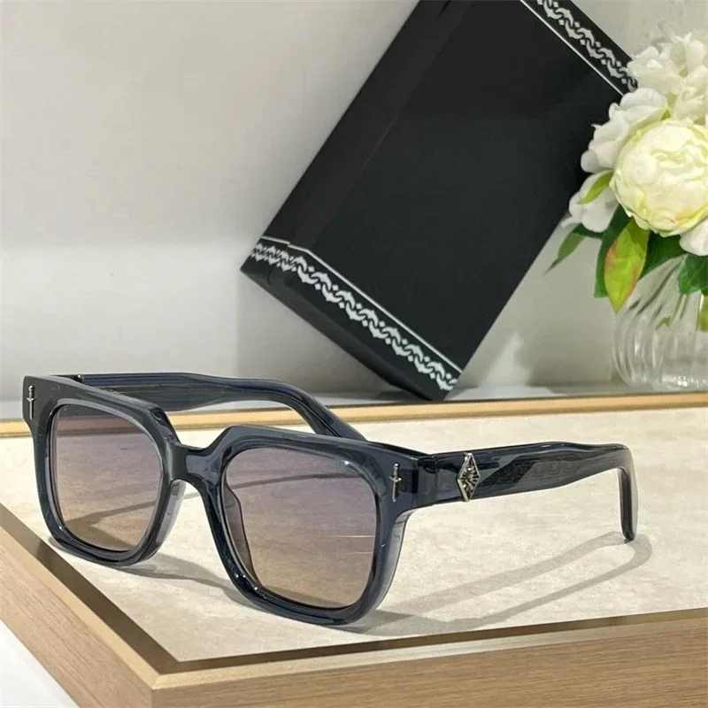 Британские брендовые солнцезащитные очки зеркальные женские из 2024 крупного