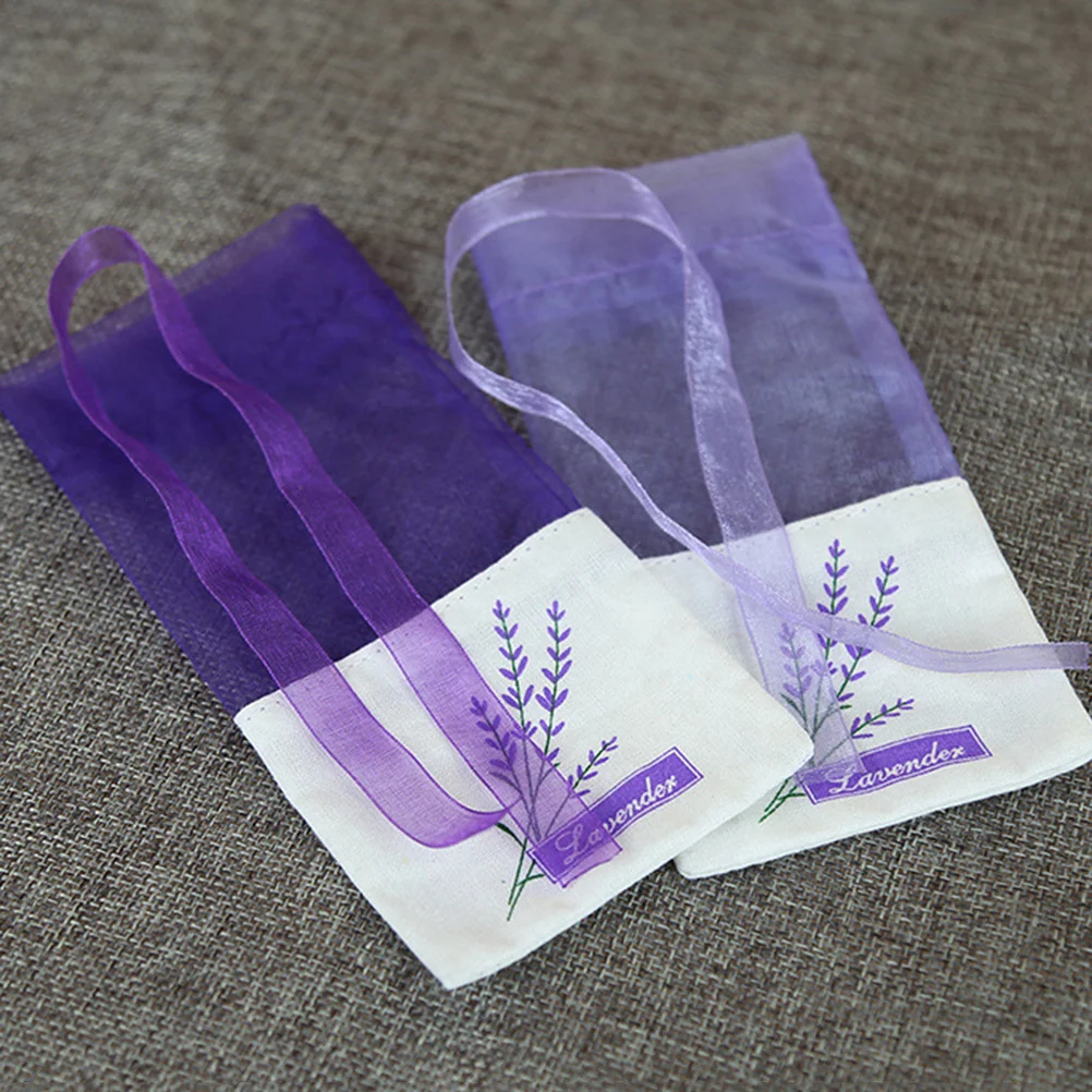 

Bags Lavender Sachet Empty Sachetsbag Fragrance Scented Drawstring Drawers Organza Dried Closet Gauzesmall Closets Gift Herb