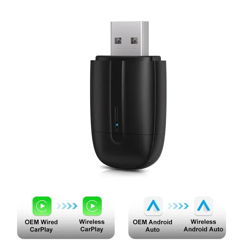 

FLIXIVI 2 в 1 двойной интерфейс беспроводной CarPlay/Android автоматический беспроводной адаптер Smart Mini Box Plug быстрое подключение универсальный