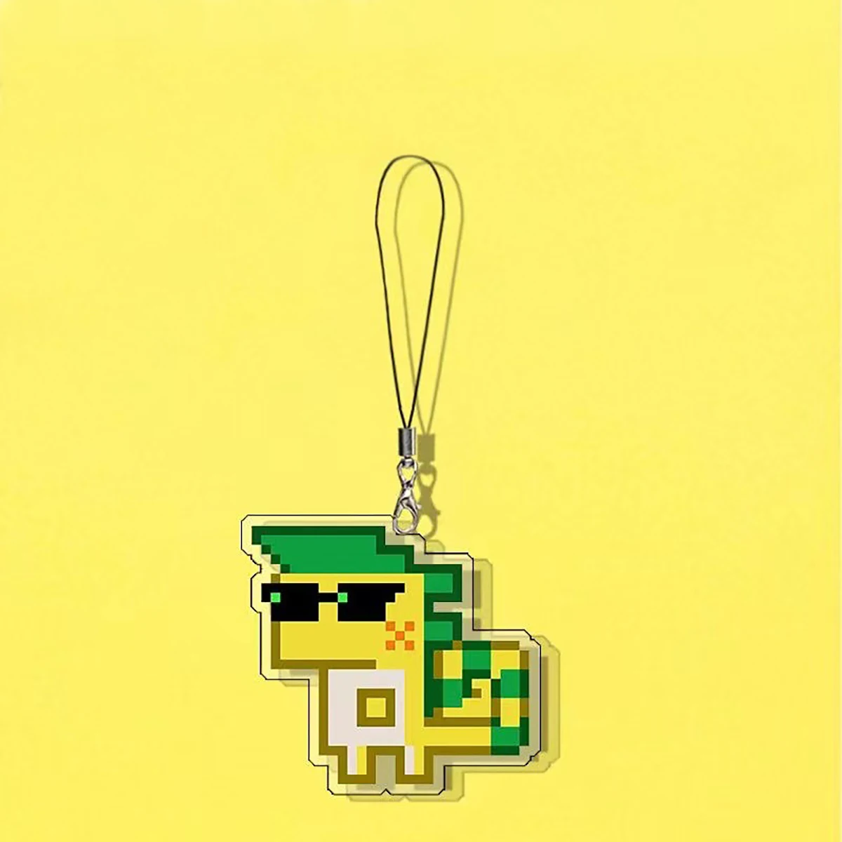 Кольцо для ключей с зеленым драконом