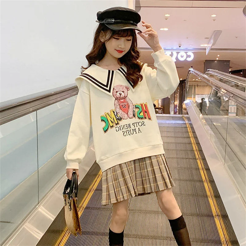 Girls' Hoodies Sweatshirts Jacket 2022 Elegant Spring Autumn Top Thicken Pullover Overcoat Tops Cotton Toddler Baby's Kids Child