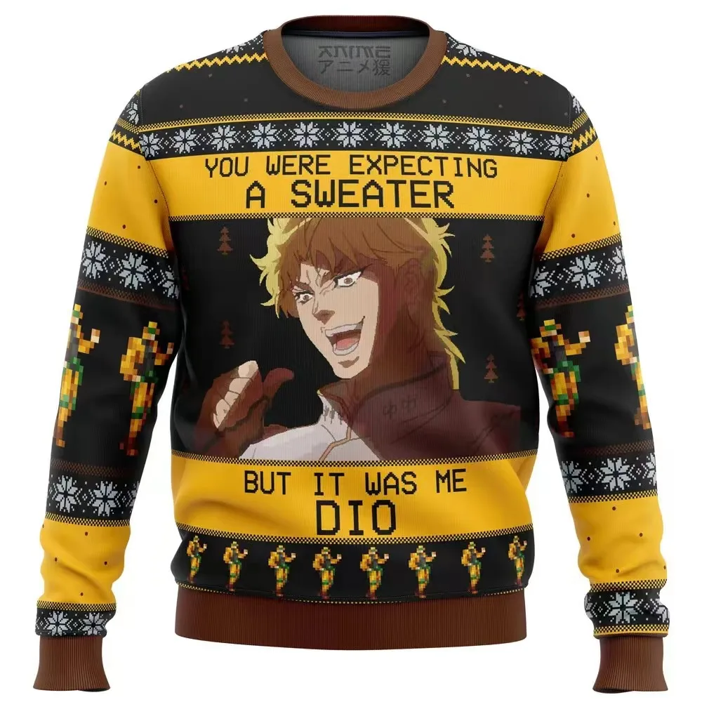 It Was Me Dio Jojo's Bizarre Adventure Ugly Christmas свитер для женщин и мужчин пуловеры топы