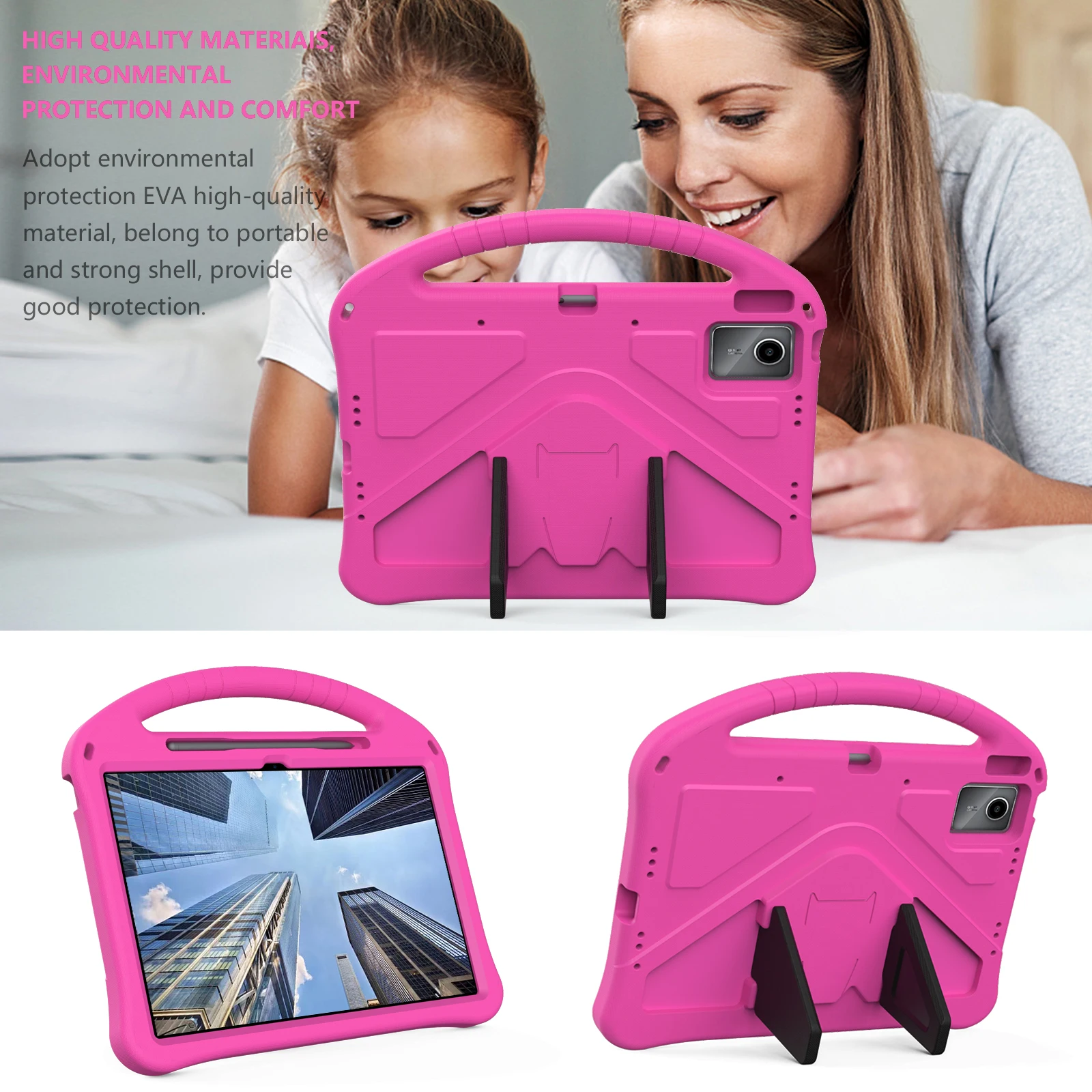 Фото Чехол из пенопласта EVA для Lenovo ldea Tab Plus 12,1 дюйма, 2025 г., детская безопасность, портативный планшетный ПК, противоударный протектор, Лидер продаж №5