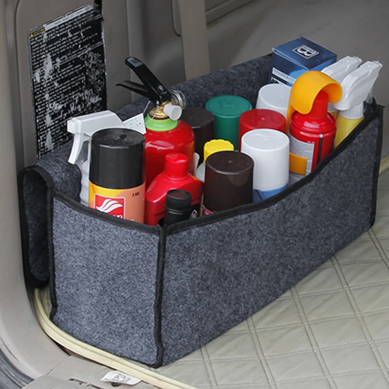 Car back seat Storage Box Trunk Bag Vehicle automotive Tool Multi-use Tools organizer for trunk Carpet Folding emergency | Автомобили и