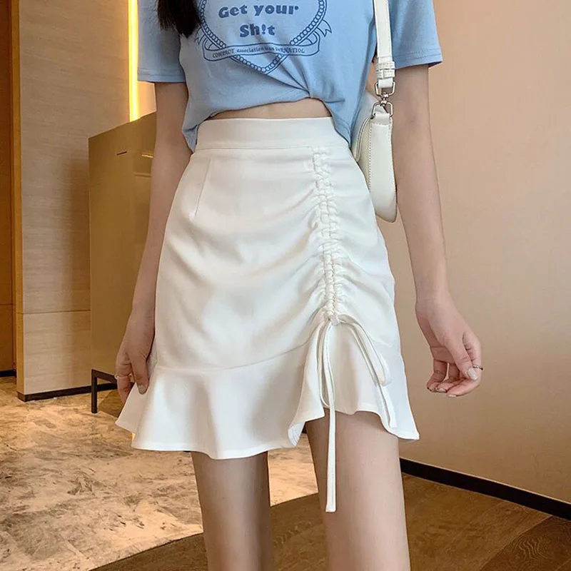 

High Waist Wrap Short Skirt Vintage Women's Clothes Korean Style Y2k Streetwear 90s Aesthetic Skirts for Womens South Korea Sexy