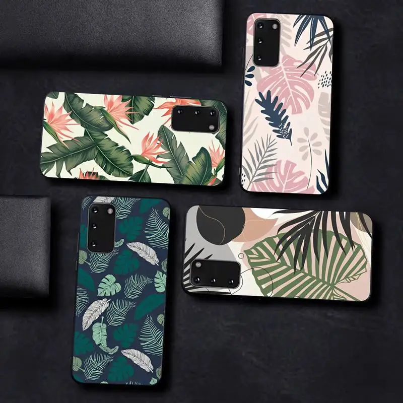 

Palm Tree Leaves Phone Case for Samsung S10 21 20 9 8 plus lite S20 UlTRA 7edge