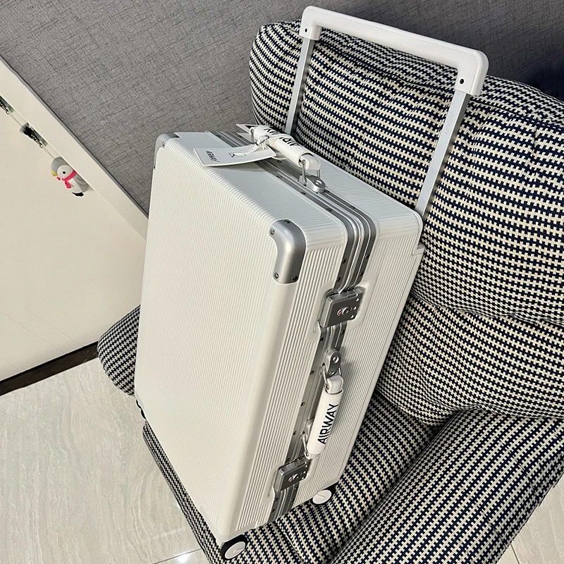 

High-end fashion aluminum frame luggage men's women's pull rod box super quiet universal wheel travel box S10870-S10874 Dn