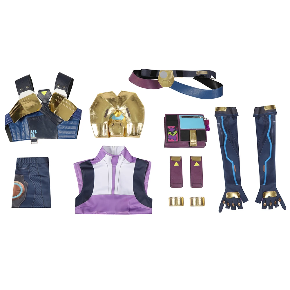 Valorant неоновая модель Женская боевая униформа полный комплект для Хэллоуина