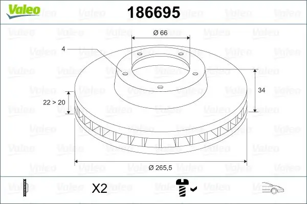 

186693 for ten brake (disc) mirror air C2 C3 C4 C5 C4 C5 XSARA II XSARA PICASSO PARTNER II P207 P307 PARTNER peak BERLINGO