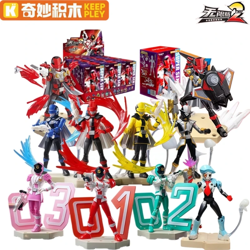 Фото Новая оригинальная аниме-фигурка Keeppley, серия Super Unlimited Edition, выпуск 2, Kaitou Sentai Lupinranger, слепая коробка, игрушка для мальчиков, подарки №1
