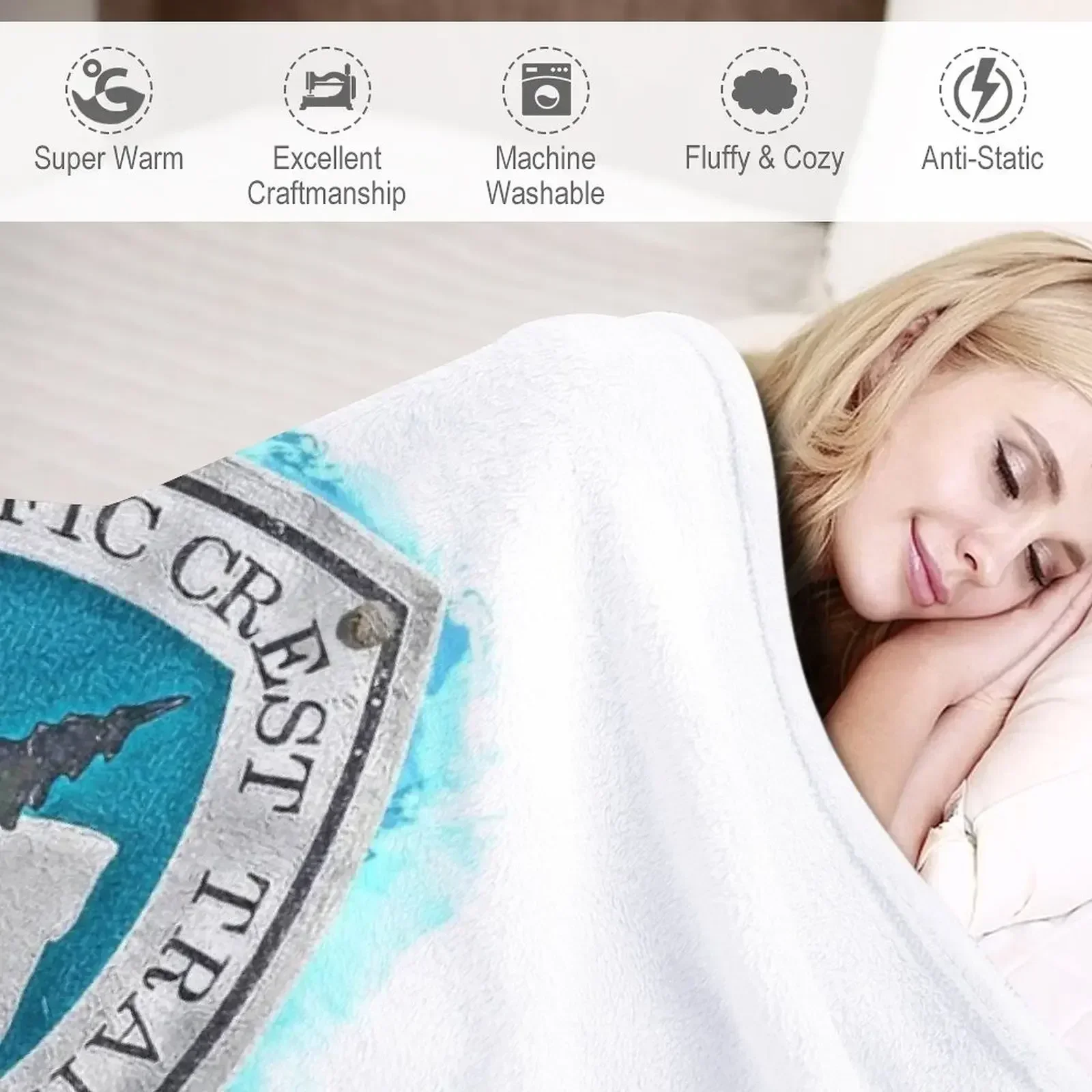 Pacific Crest Trail - PCT Marker Throw Blanket halloween Thermal Baby Soft Plaid Blankets