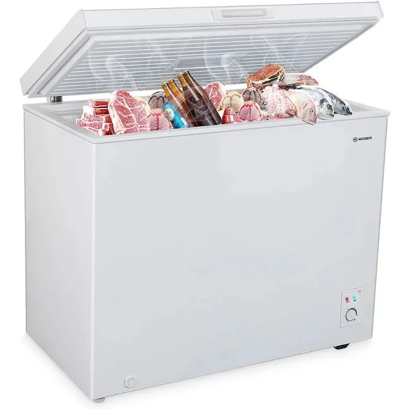 

Energy Saving Compact Fridge Freezer with Wheels, Adjustable Temperature, for Home, Kitchen, Office, Bar