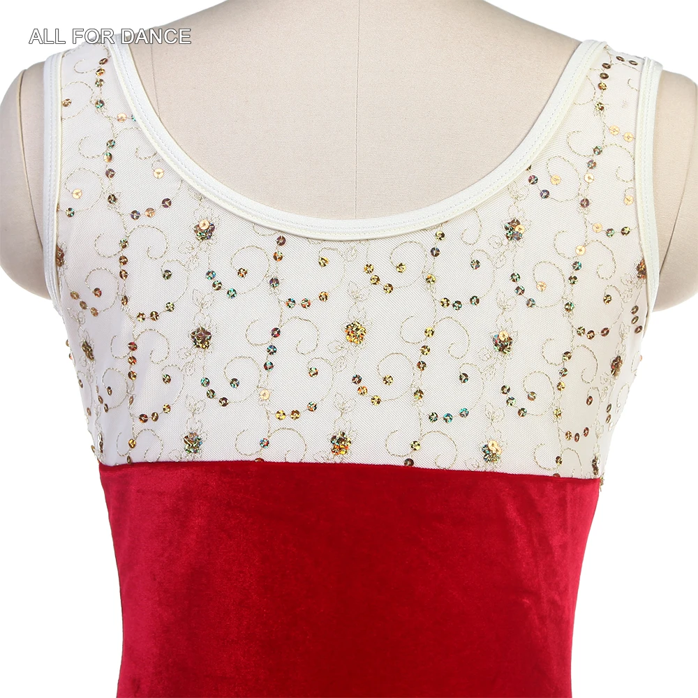 20513 Балетные танцевальные пачки цвета слоновой кости и красного бархата для