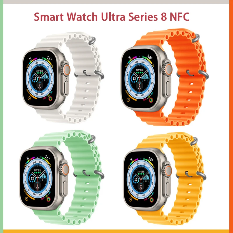 

Смарт-часы Ultra Series 8, NFC, водостойкие, 2 дюйма, HD