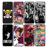 luffy one piece anime phone case for xiaomi redmi 10 9 9a 9c 9i k20 k30 pro k40 plus pro note 10 pro 11 pro soft silicone cover