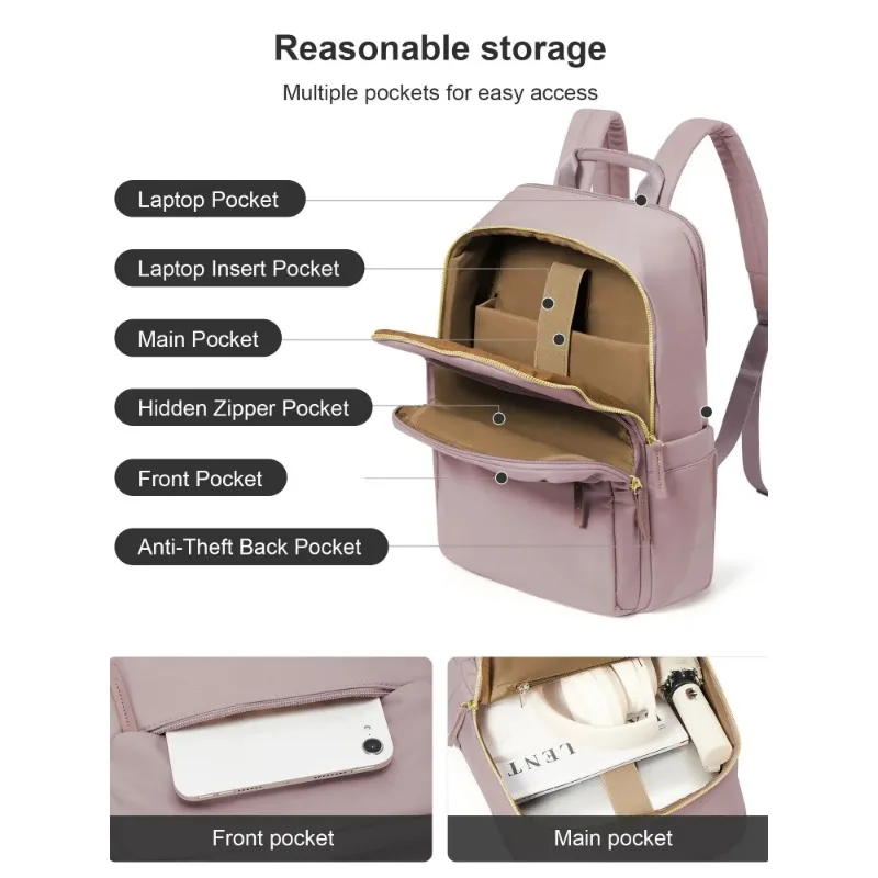 Женский рюкзак для отдыха рабочий женский дорожный элегантный простой