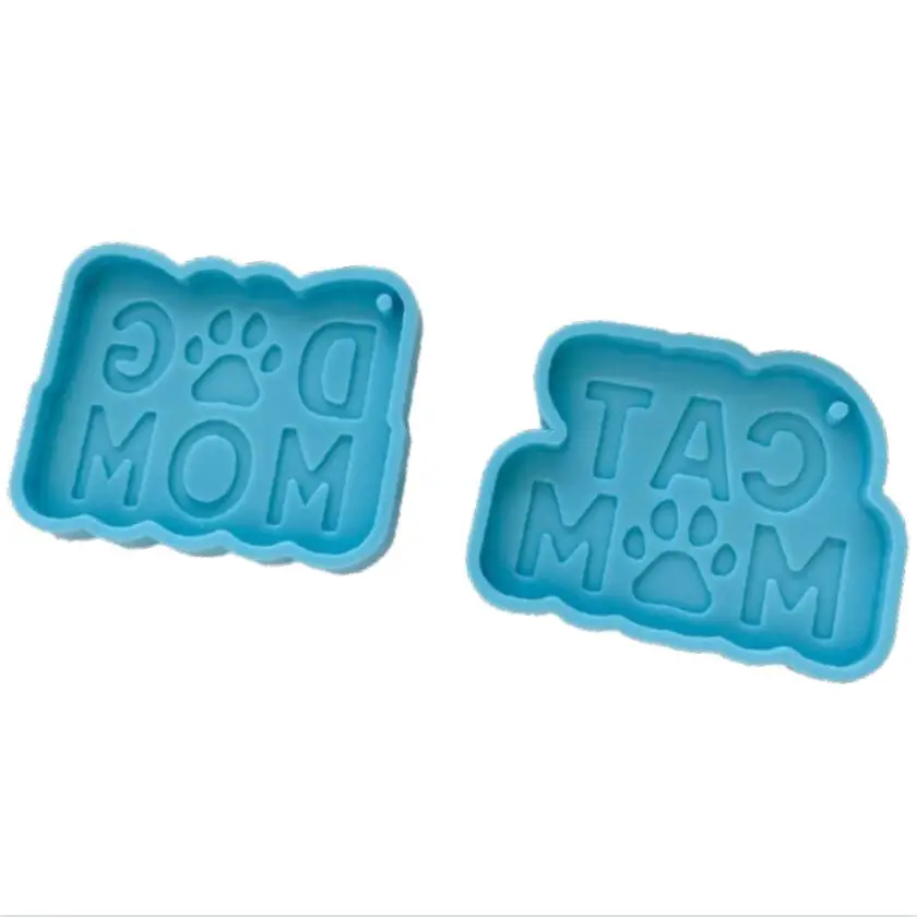 

Lydia Pet Mom Tag Resin Mold Dog LOVE Mum Cat Mom Resin Paw Keychain Shiny Mold Shiny Crystal Resin Frame Tag Mold
