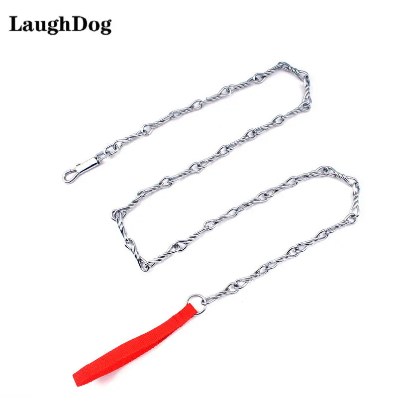 

Stainless Steel Dog Chain For Small Medium Large Dogs Leash with Handle Leads Metal Pet Chain Anti-Bite Pet Dog Chain 180cm