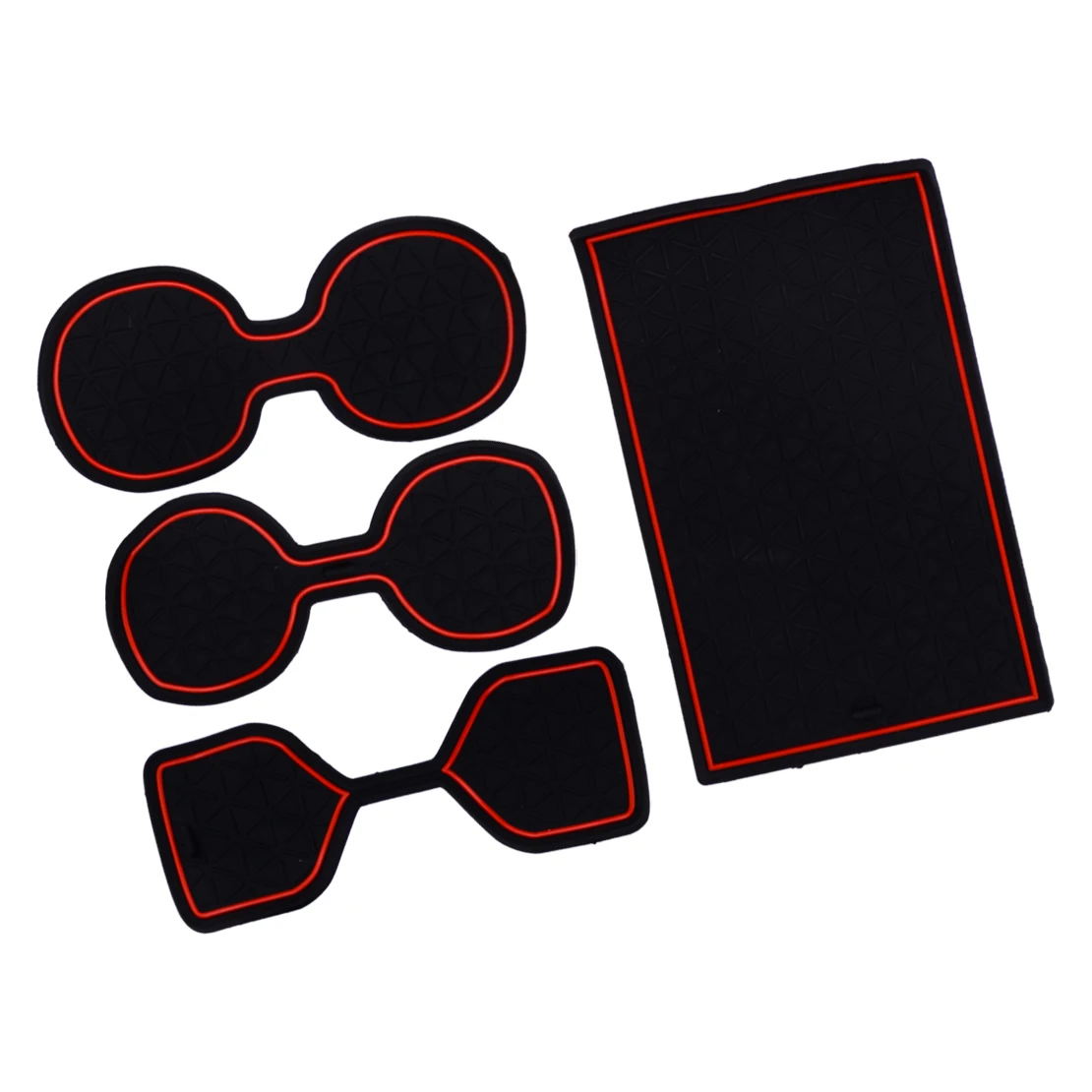 1 комплект черно-красный коврик для ворот нескользящий держатель дверной чашки