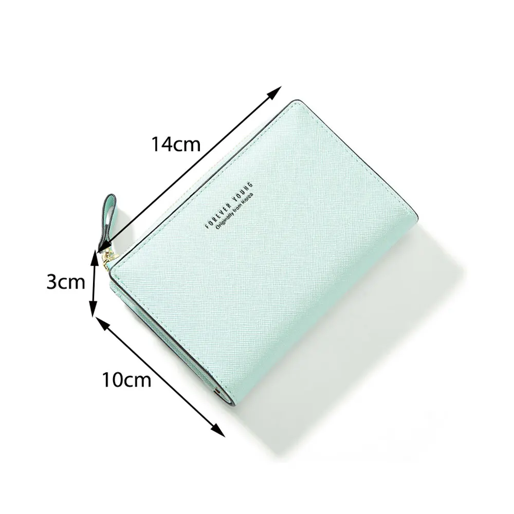 New Ladies Wallet Short Student Fashion Coin Purse Soft Leather Thin Wallet Women Long Pu Monederos Para Mujer Carteira