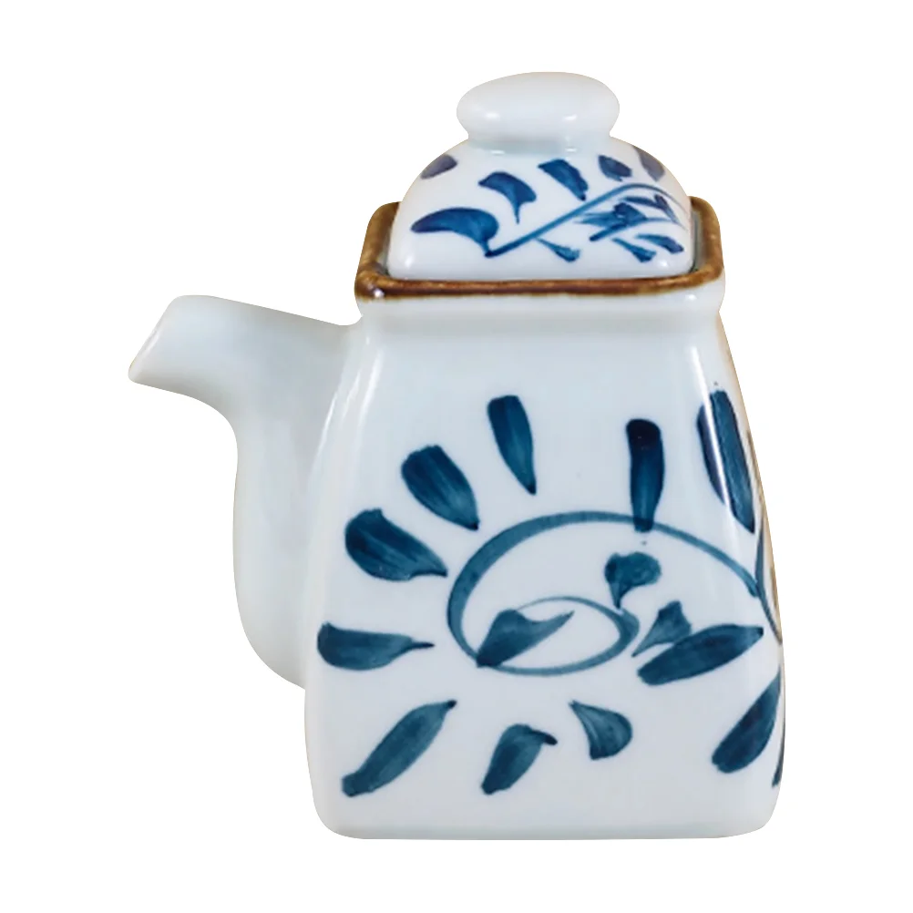 

Dispenser Oil Bottle Sauce Ceramic Vinegar Soy Olive Cruet Jar Japanese Bottles Container Condiment Pot Seasoning Shoyu Pourer