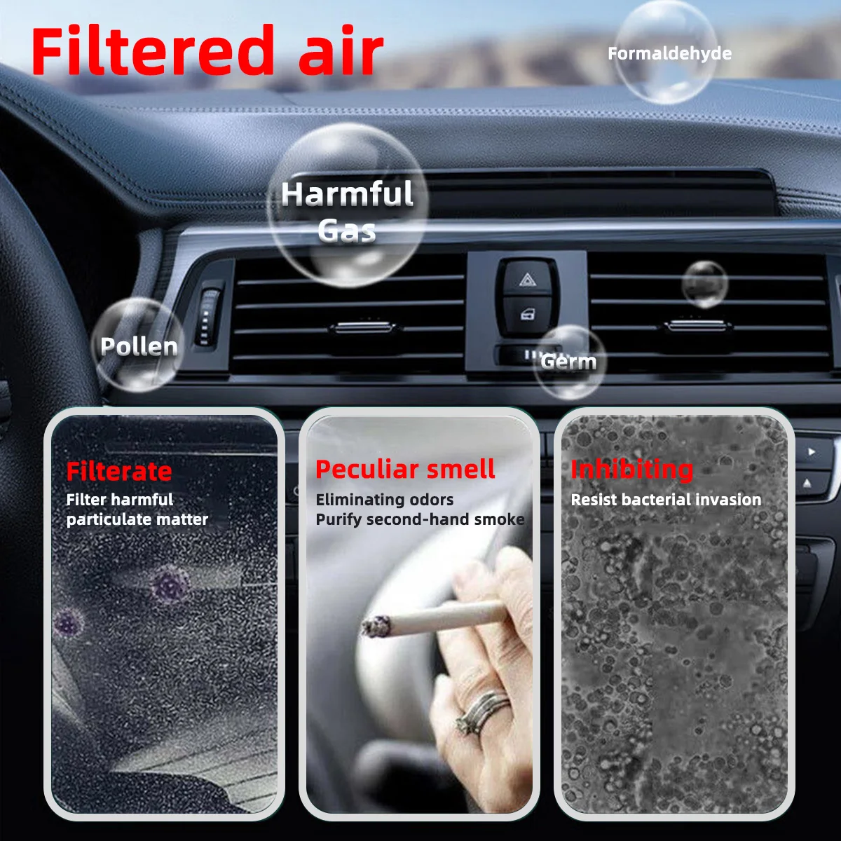 Аксессуары для Subaru Outback 2005-2009 автомобильные фильтры из углеродного волокна CF9846A