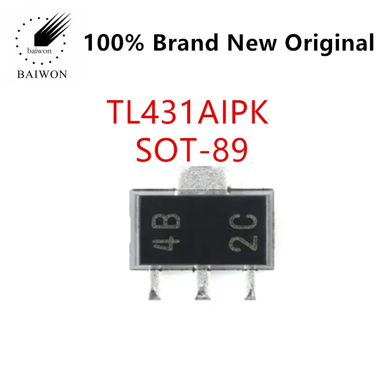 100% Оригинальные интегральные микросхемы TL431AIPK SOT-89-3, регулируемый прецизионный параллельный чип регулятора с одной интегральной схемой в одной станции