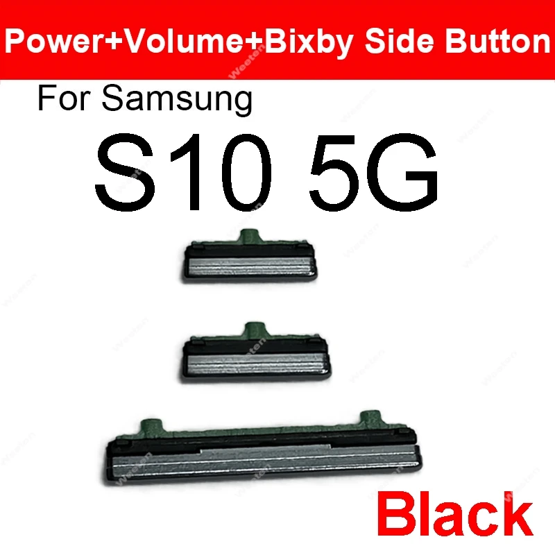 Фото Регулировка кнопки регулировки громкости для Samsung Galaxy S10 Plus Lite 4G 5G S10E G973F G975F G970F G770F Детали боковой кнопки питания №2