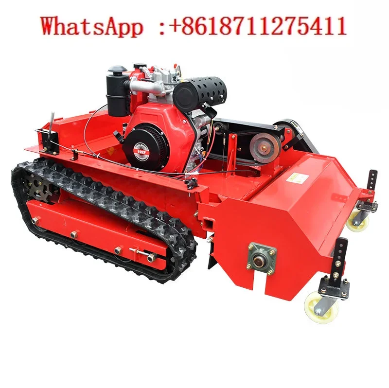 Газонокосилка с дистанционным управлением гусеничная машина для очистки сада