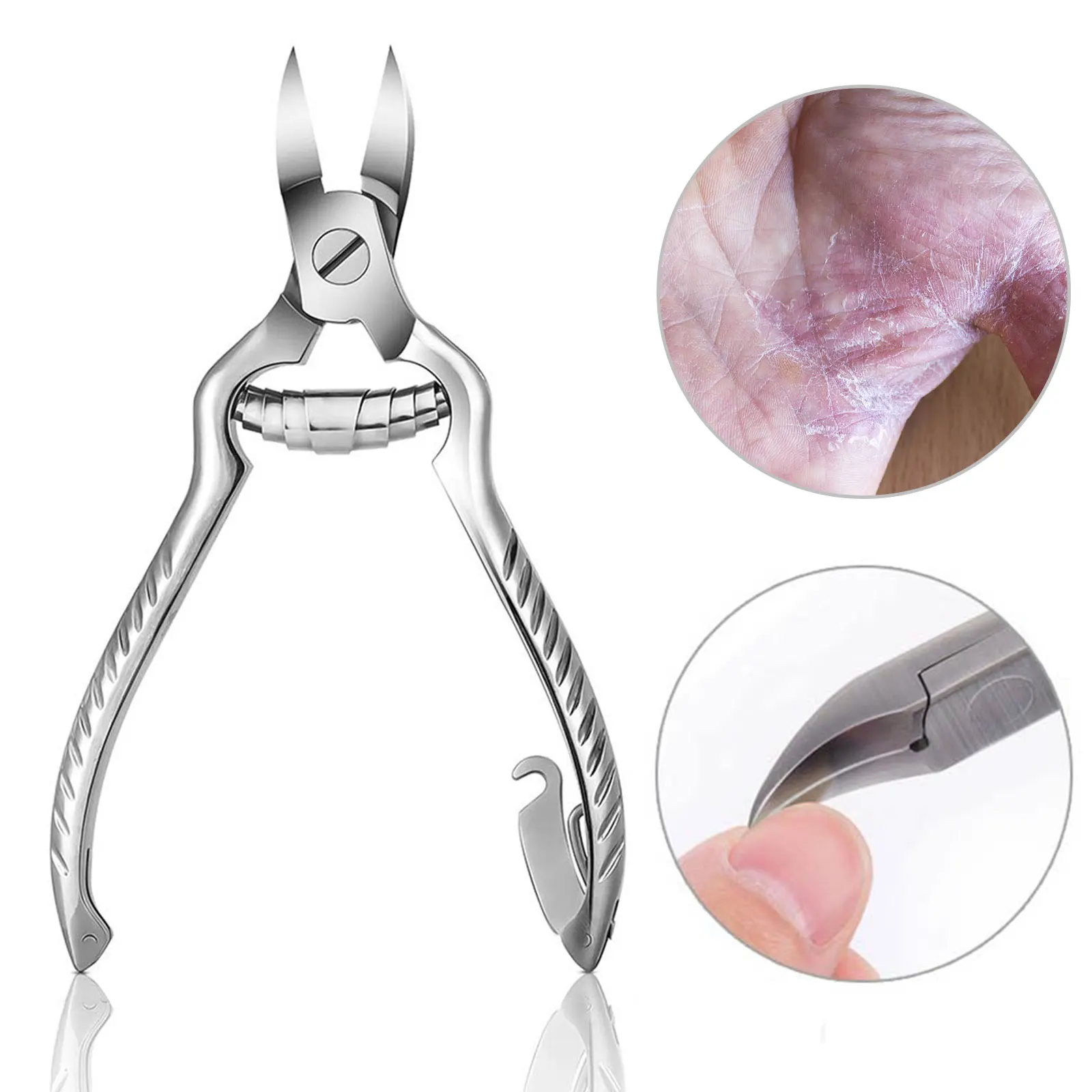 

1Pcs Professional Fingernail Toenail Cuticle Nipper Trimming Stainless Steel Nail Clipper Cuticle Scissor Plier Manicure Tool