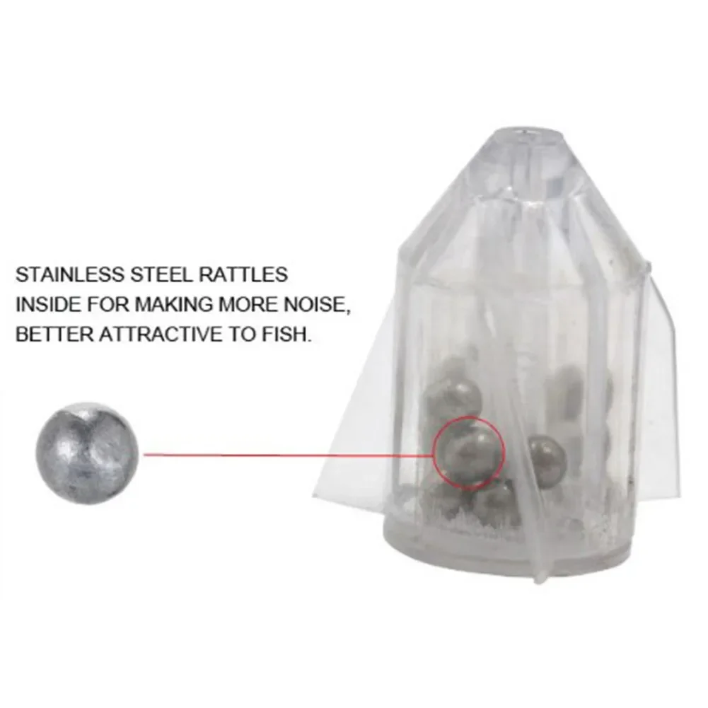10 шт. встроенная погремушка для рыбалки турбо-погремушка 3 33 г/шт. ПВХ встроенный