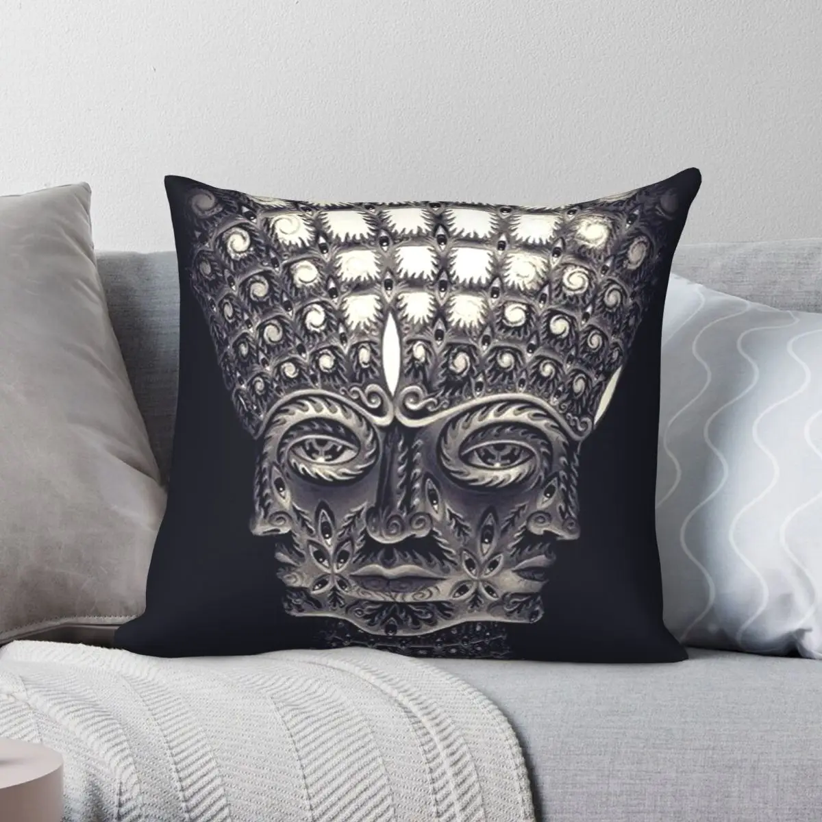 Сату оранжево-серый чехол Алекс Vranje оригинальная Подушка из полиэстера льна