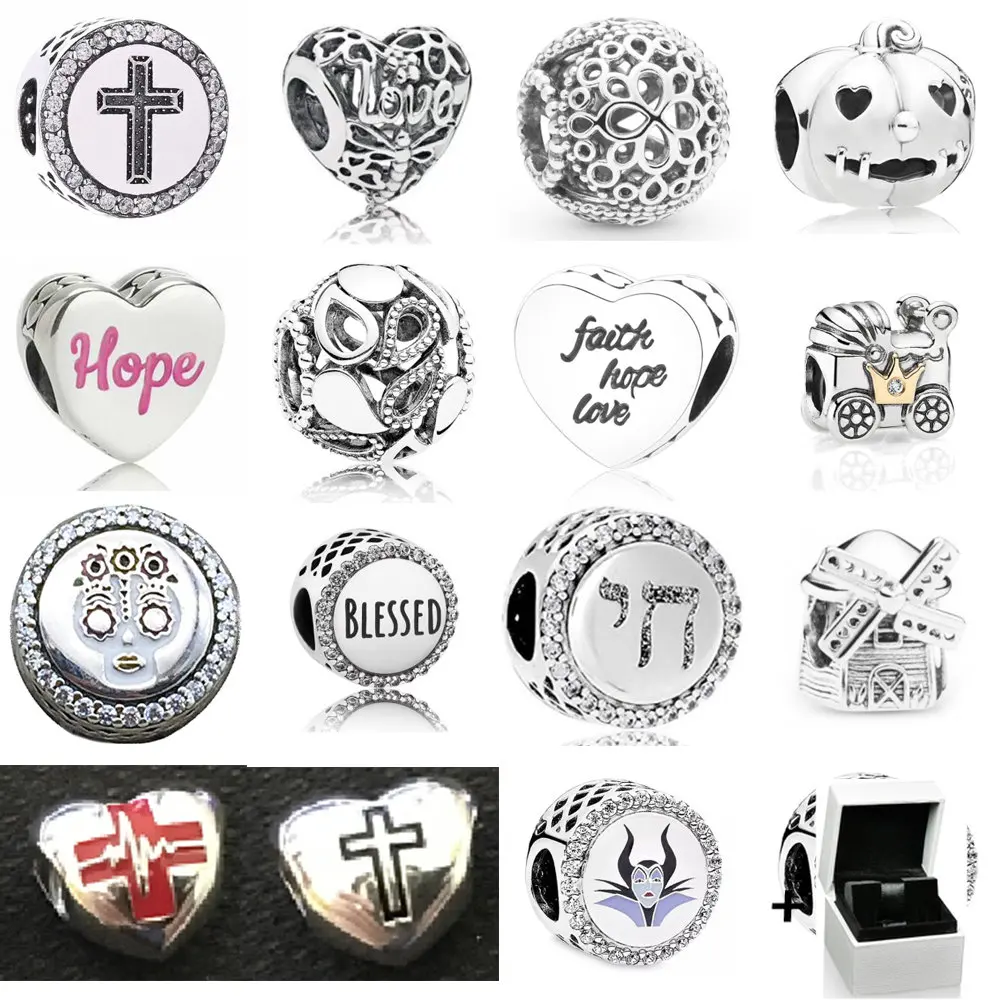 

Женский браслет из серебра 2023 пробы, с крестом в виде коляски