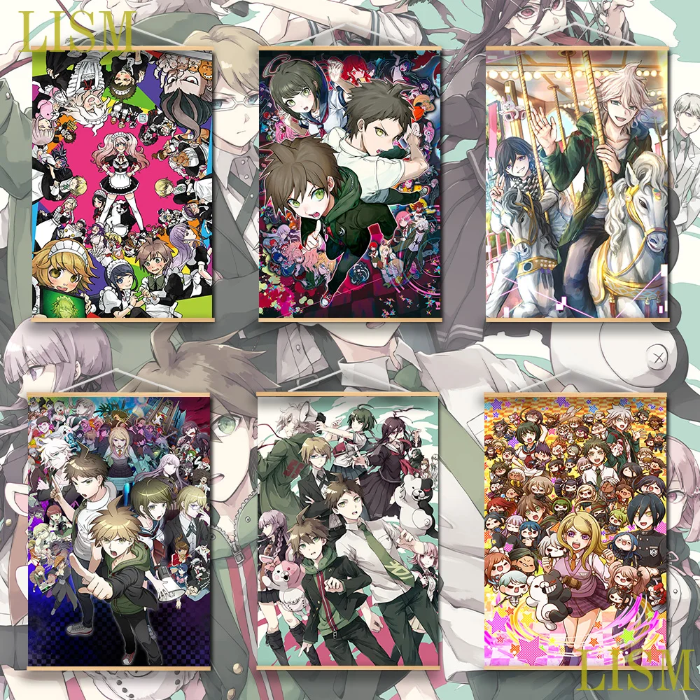 Супер данганронпа V3 Ouma Kokichi Komaeda Nagito Аниме Манга настенный постер из массива
