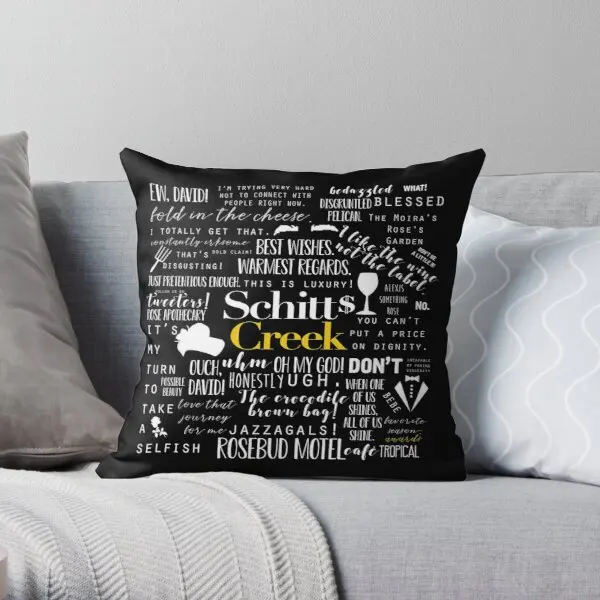 

Schitt'S Creek Memorable Quotes Printing Throw Pillow Cover Square Office Anime Home Decor Wedding Comfort Pillows not include