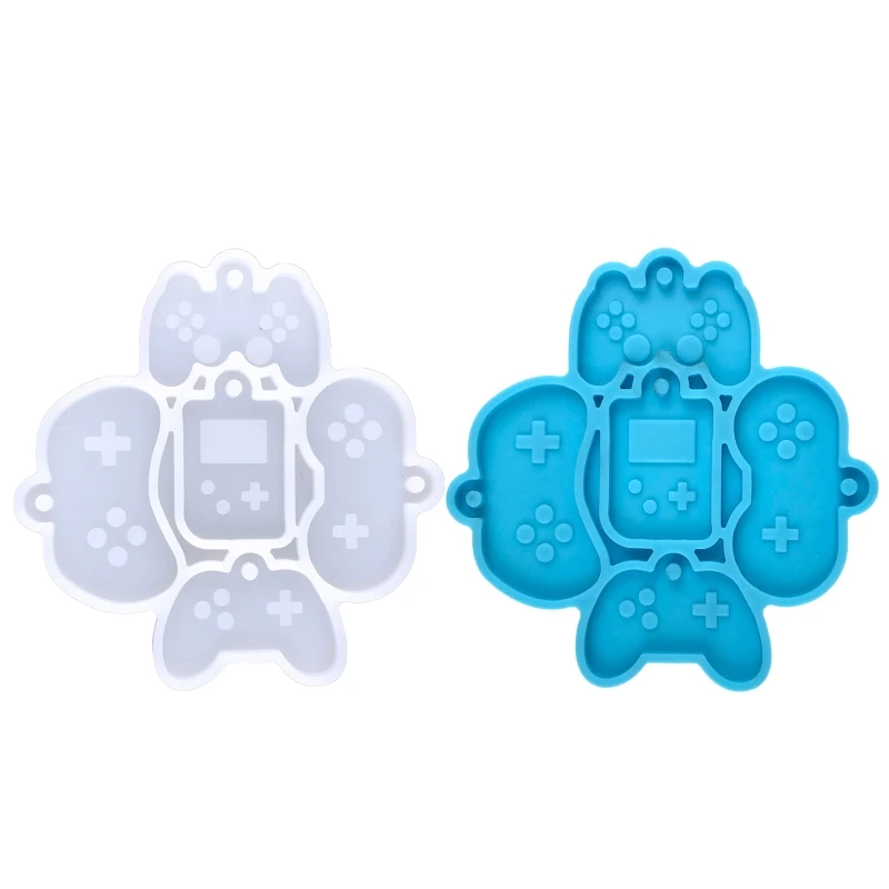 

Shiny Glossy Silicone Resin Molds Game Handle Keychain Mold DIY Earrings Pendant Jewelry Epoxy Resin Crafting Molds
