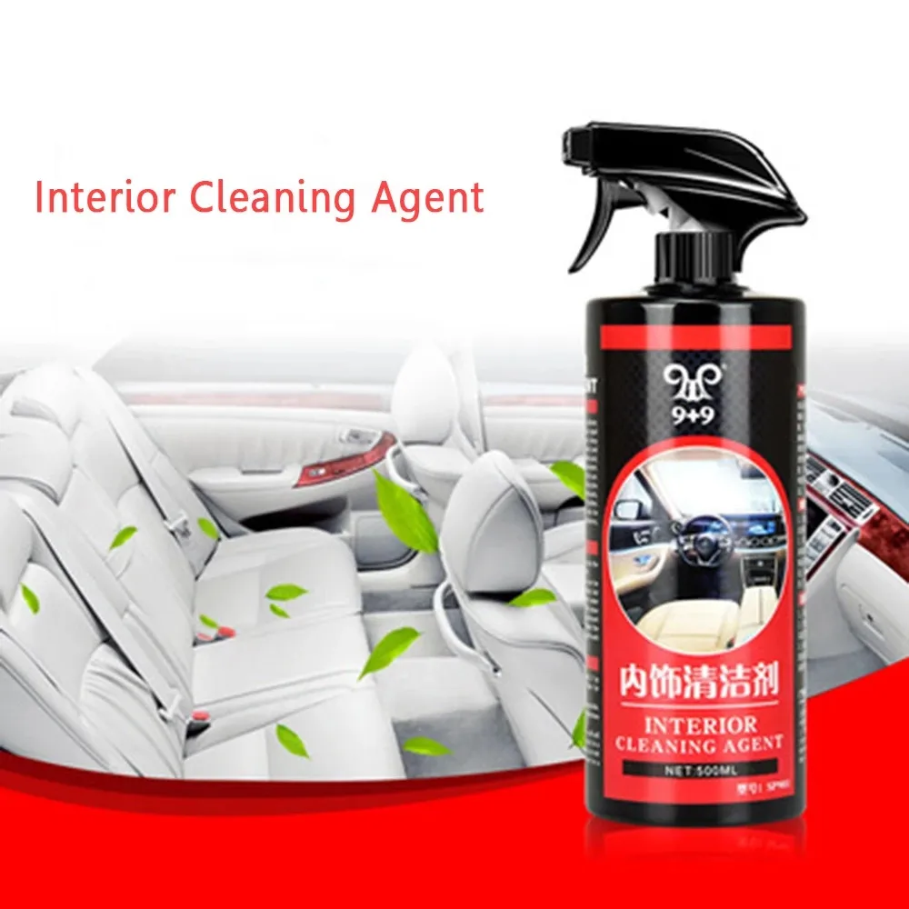 Car Interior Cleaning Agent Ceiling Cleaner Leather Flannel Woven Fabric Water-free Cleaning Agent Auto Roof Dash Cleaning Tool