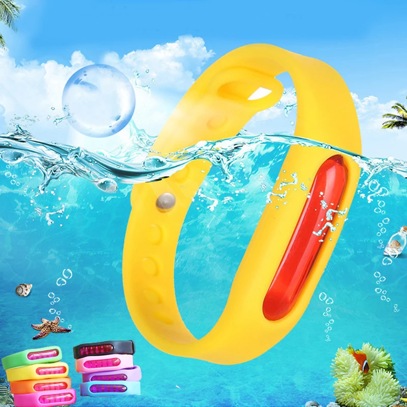 

Силиконовый браслет против комаров для дома и кемпинга на открытом воздухе, браслет против комаров для детей, эффективно убивает насекомых,...