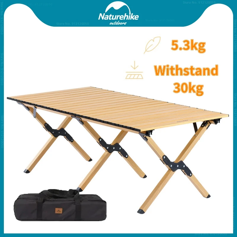 

Naturehike Складной стол для катания яиц Ультралегкий стол из алюминиевого сплава Поход на природу На открытом воздухе кемпинг портативный пикник барбекю стол Сгущение