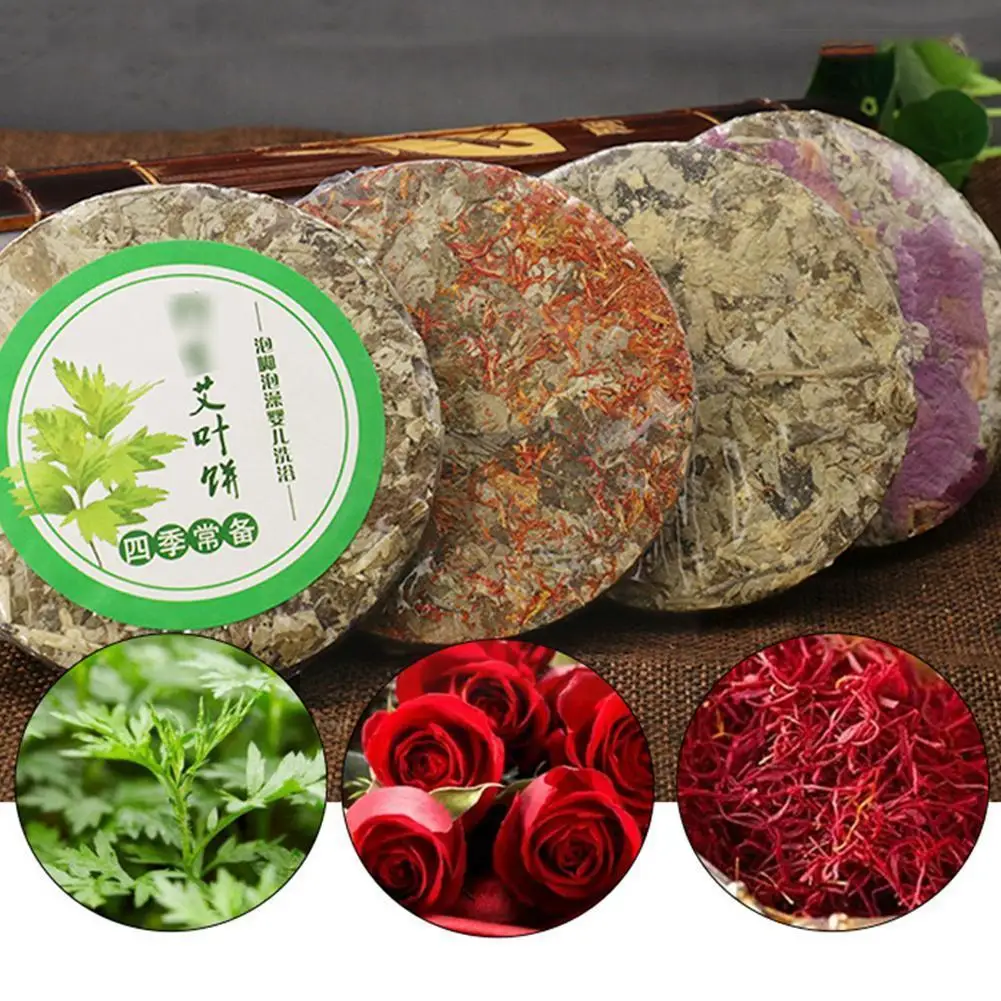 

Moxa Mugwort Cake Chinese Herb Wormwood Foot Bath Soak Massage Spa Medicine Care Chinese V9i9