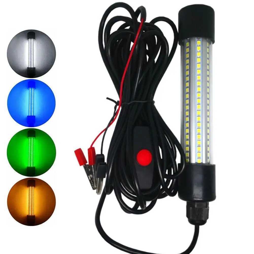 

LED Fishing Lights 13W DC12V IP68 Underwater Fishing Lamp Submersible Boat Night Lishing Lamps Attract Squid Krill Light