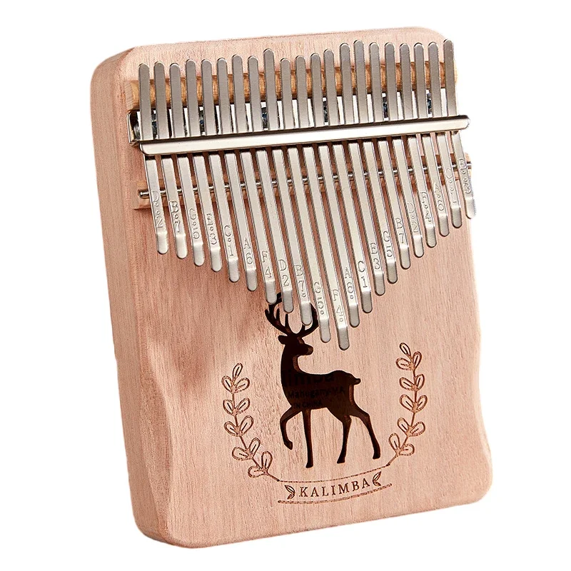 

Kalimba Shrapnel Music Accessories Diy Kit 17 21 Key Mahogany Wood Deer Pattern Box Type Thumb Piano Supplies For Children Adult