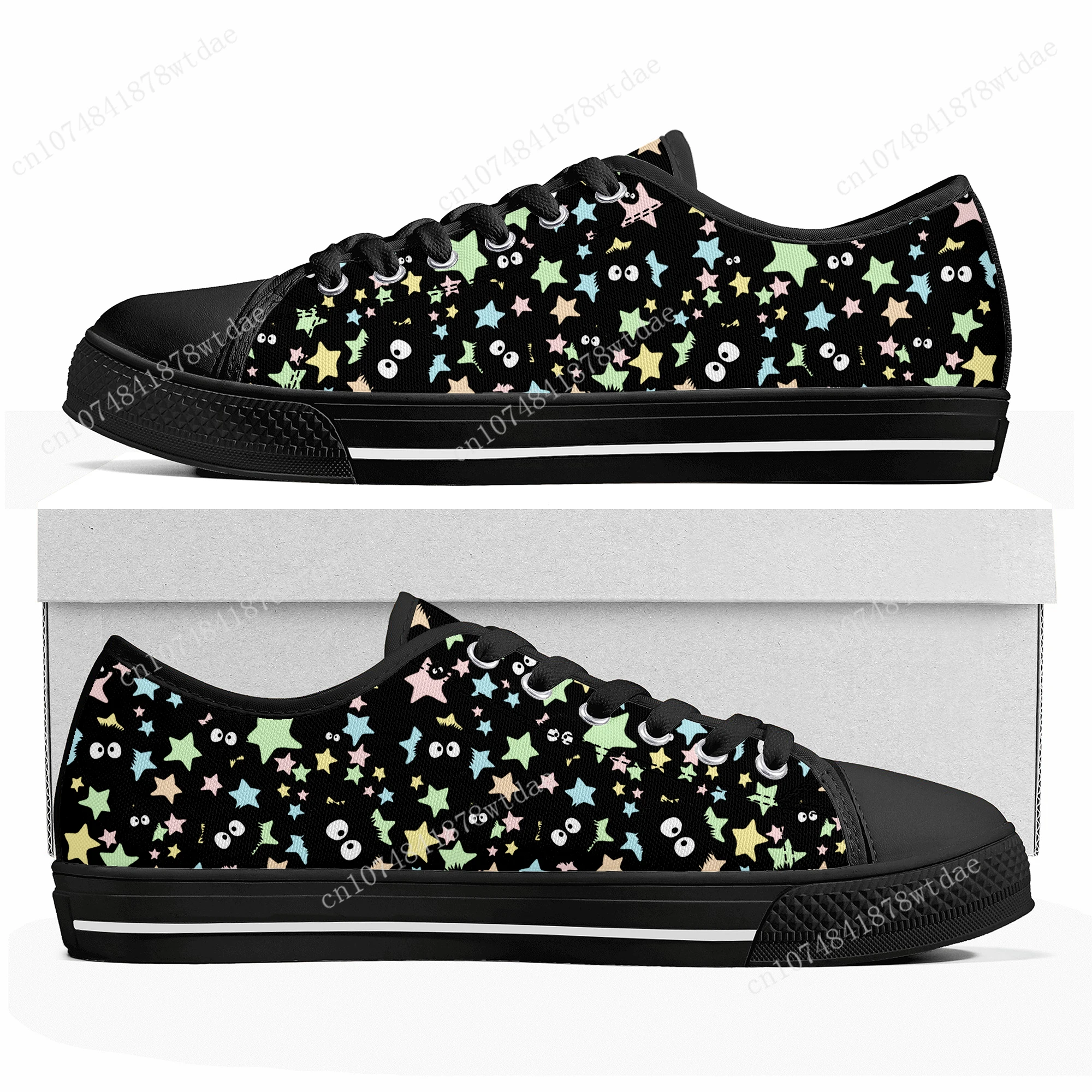 

Soot Sprite Spirited Away Totoro Low Top Sneakers Womens Mens Teenager High Quality Canvas Sneaker Casual Anime Customize Shoes