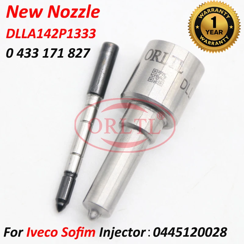 

Use For Iveco Sofim 0445120028 0 445 120 028 DLLA142P1333 0 433 171 827 Diesel Engine Injector Nozzle DLLA 142P 1333 0433171827