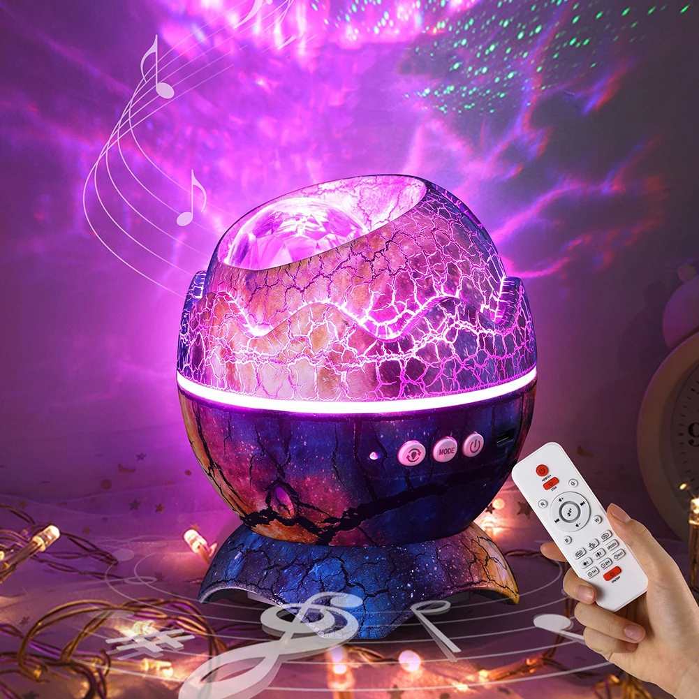 

Проектор звездный, 14 цветов, лампа-проектор Galaxy Nebula с динамиком, пультом дистанционного управления и ночным светильником с белым шумом для у...