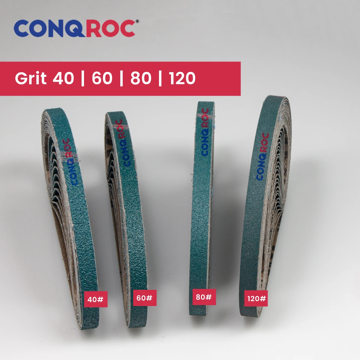25 шт. 13x533 мм Шлифовальные ремни Плавленый оксид циркония зернистость-40 ~ 120