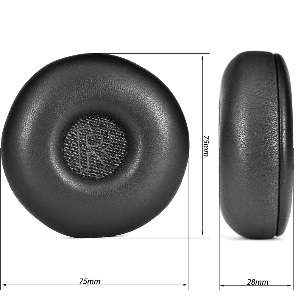Фото 2 шт. черных амбушюр из овчины с эффектом памяти для наушников Bang & Olufsen H8i, сменные подушки, аксессуары. №5